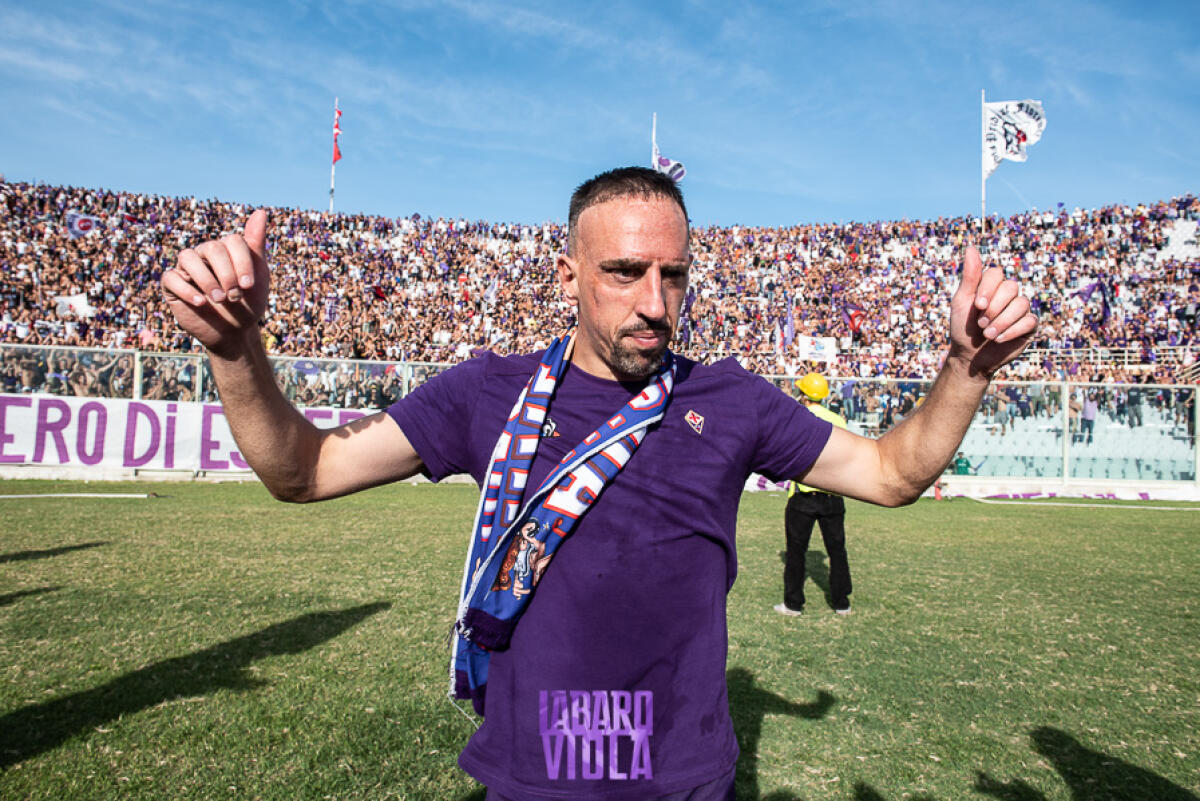 Ribery: "Quando vinciamo Firenze è felice, se perdiamo piangono tutti. Il Bayern? Lo tiferò sempre" - Firenze, stadio A.Franchi, 14.09.2019, Fiorentina-Juventus, foto Fiorenzo Sernacchioli. Copyright Labaroviola.com