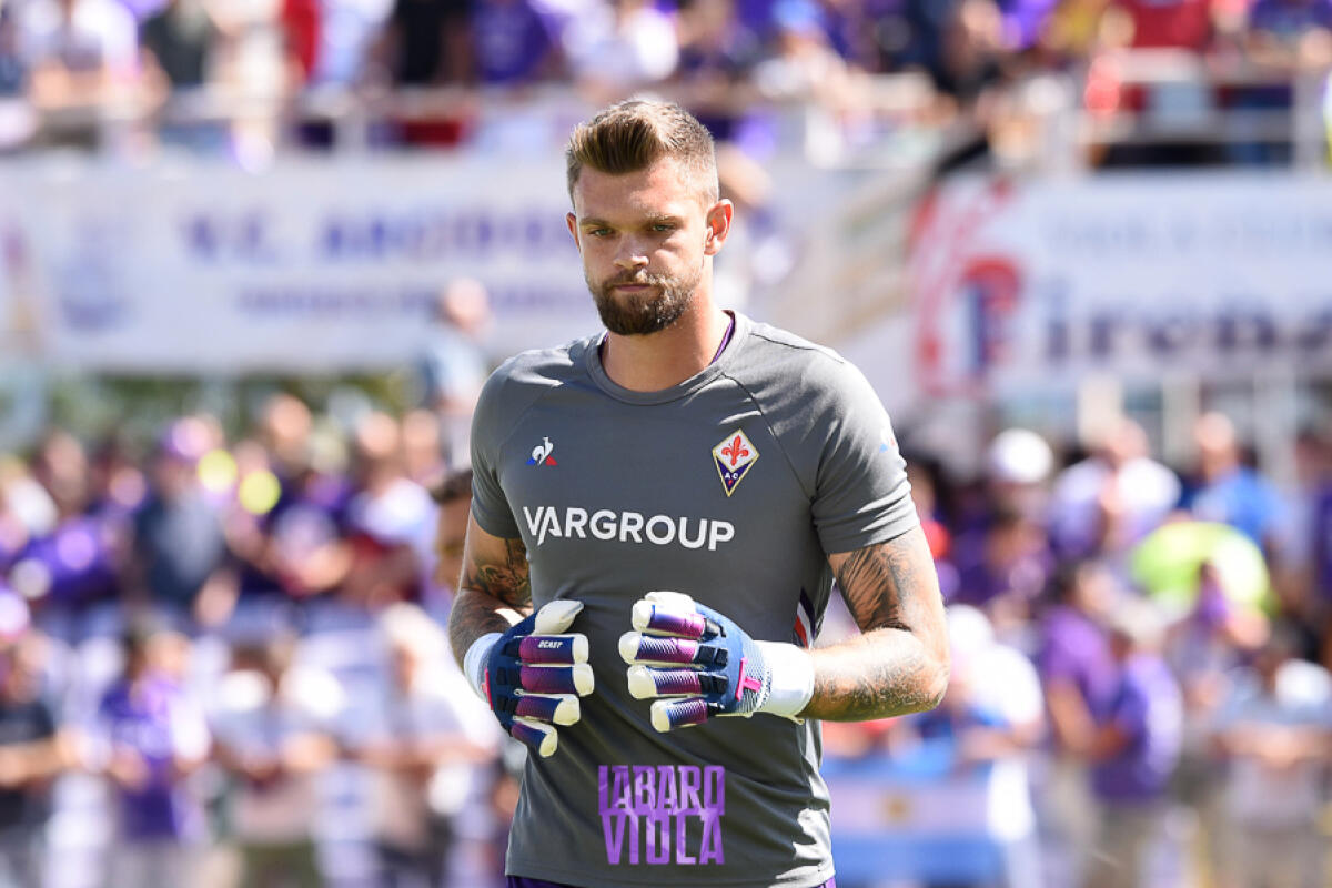 Dragowski, ottima prestazione contro la Lazio. Para anche un rigore al laziale Caicedo - Firenze, stadio A.Franchi, 14.09.2019, Fiorentina-Juventus, foto Fiorenzo Sernacchioli. Copyright Labaroviola.com