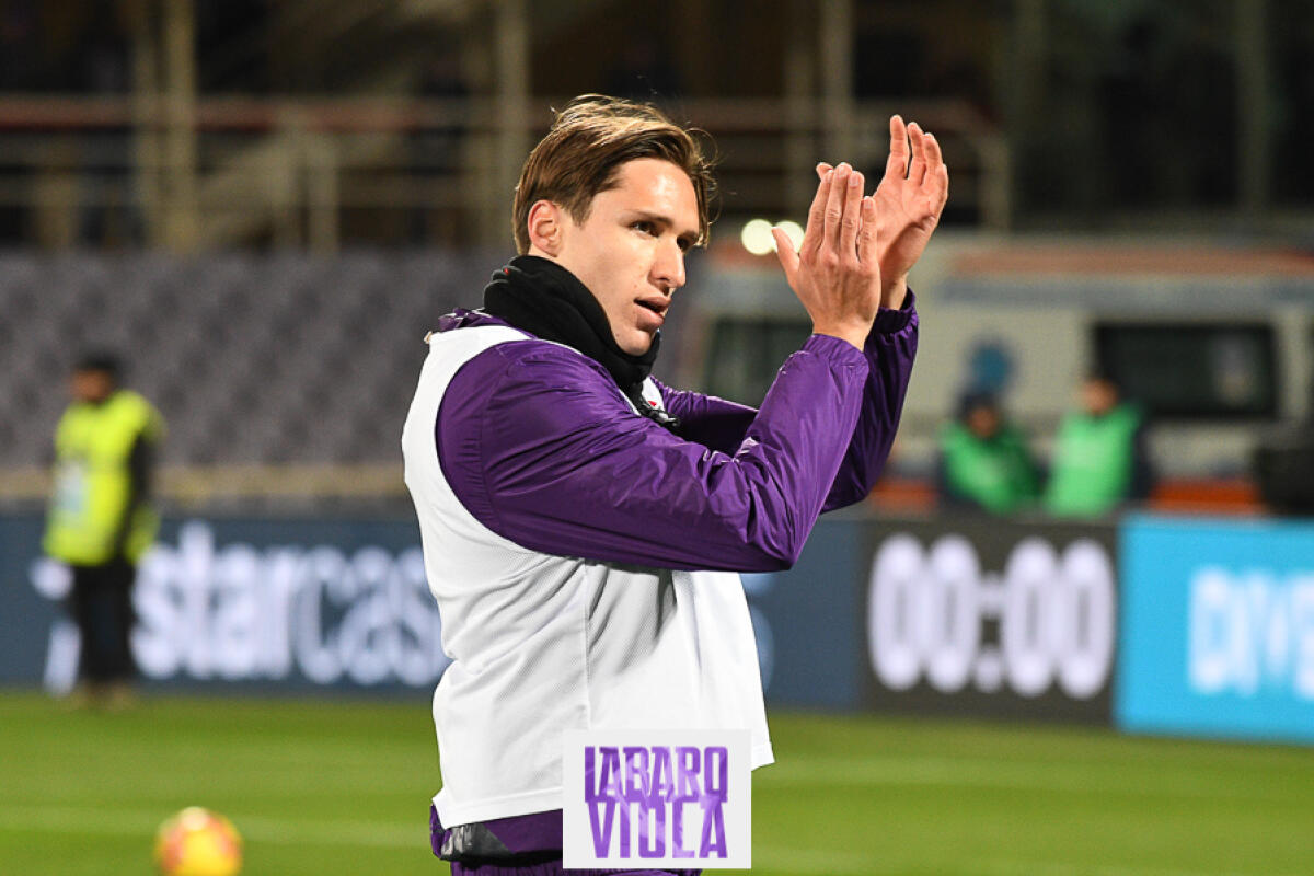 Mancini chiede i gol a Chiesa, può tornare utile anche a Montella. Con Cuadrado sullo sfondo... - Firenze, stadio Franchi, 24.02.2019, Fiorentina-Inter, foto Fiorenzo Sernacchioli. Copyright Labaroviola.com