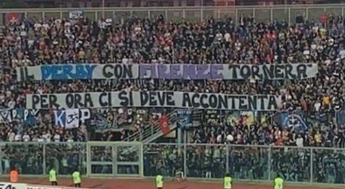 (FOTO) Derby Livorno-Pisa, i tifosi nerazzurri "sognano" la A e la Fiorentina... - 