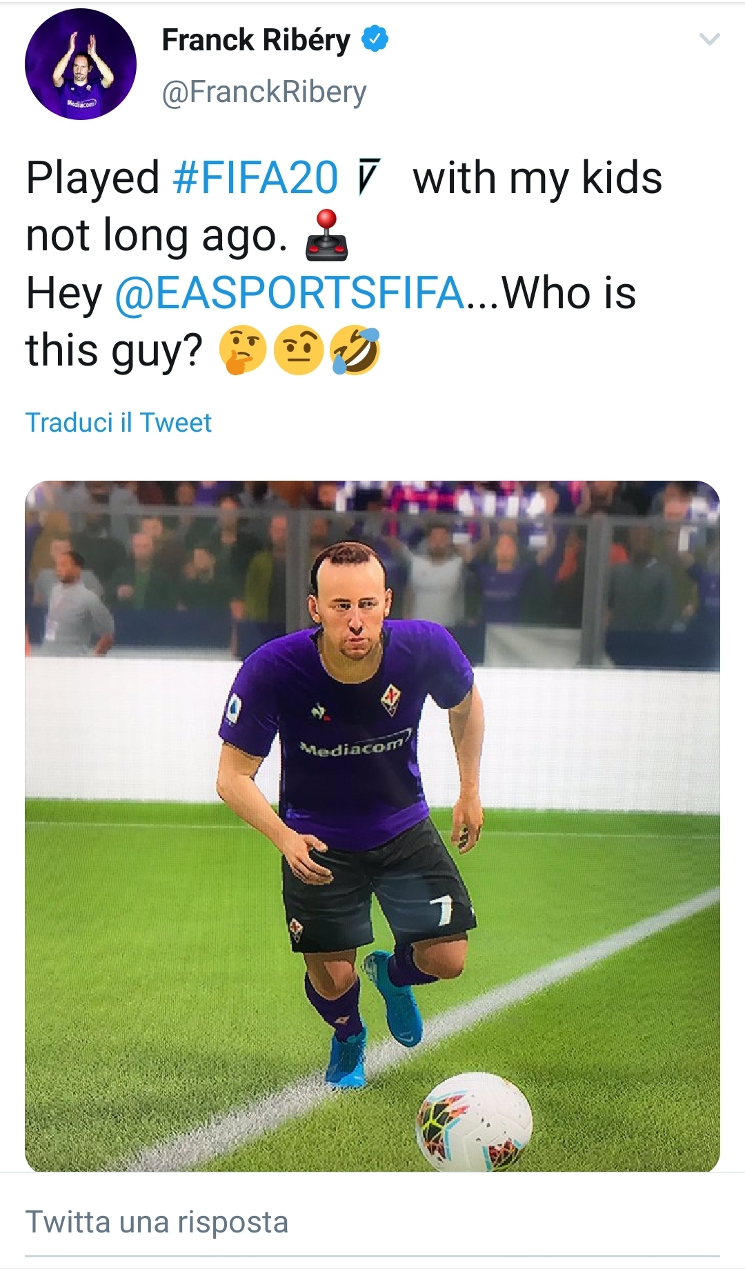 Ribery umilia Fifa 20 che lo ha reso irriconoscibile: "Chi è questo?". Ecco lo sfogo del campione