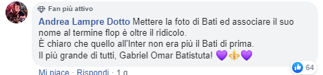 Per Sky Batistuta è un flop. L'ira dei tifosi viola si scatena sui social (FOTO)