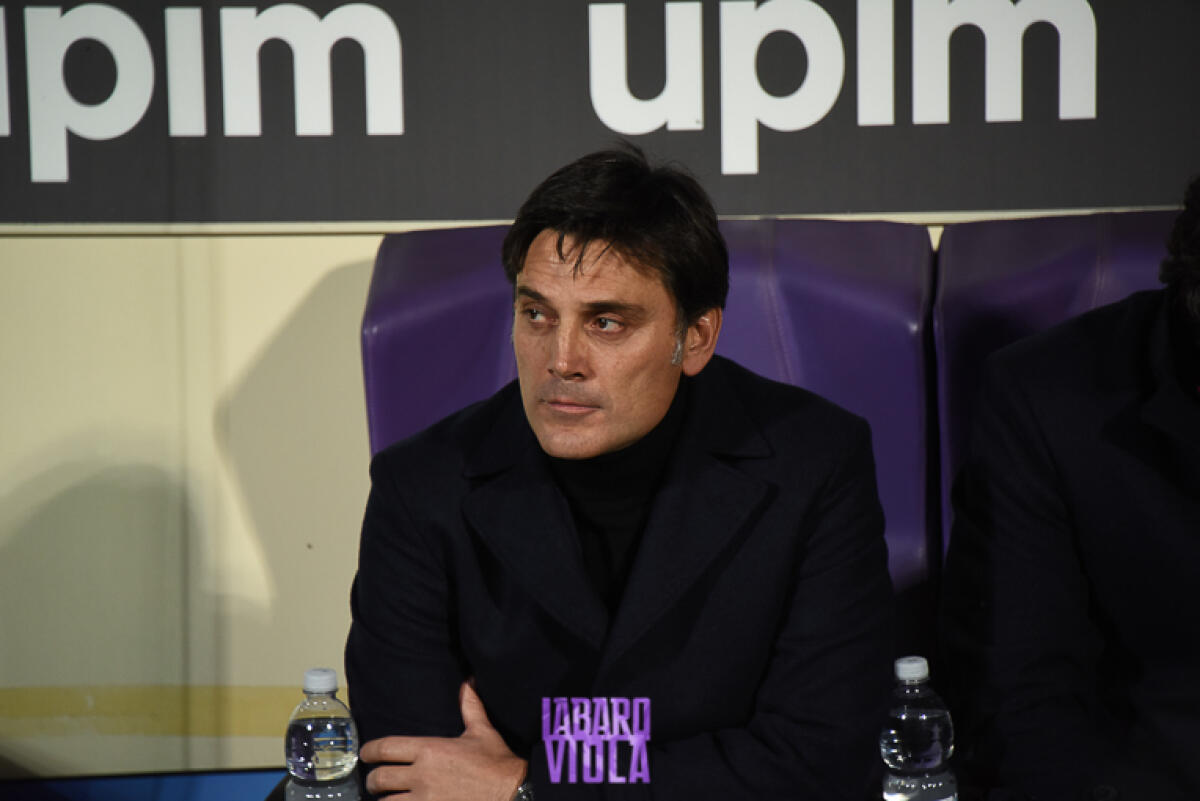 Montella: "I ragazzi hanno dato tutto. Se sono a rischio? Io ho grande entusiasmo ma la decisione spetta alla società" - Firenze, stadio A.Franchi, 30.11.2019, Fiorentina-Lecce, foto Fiorenzo Sernacchioli. Copyright Labaroviola.com