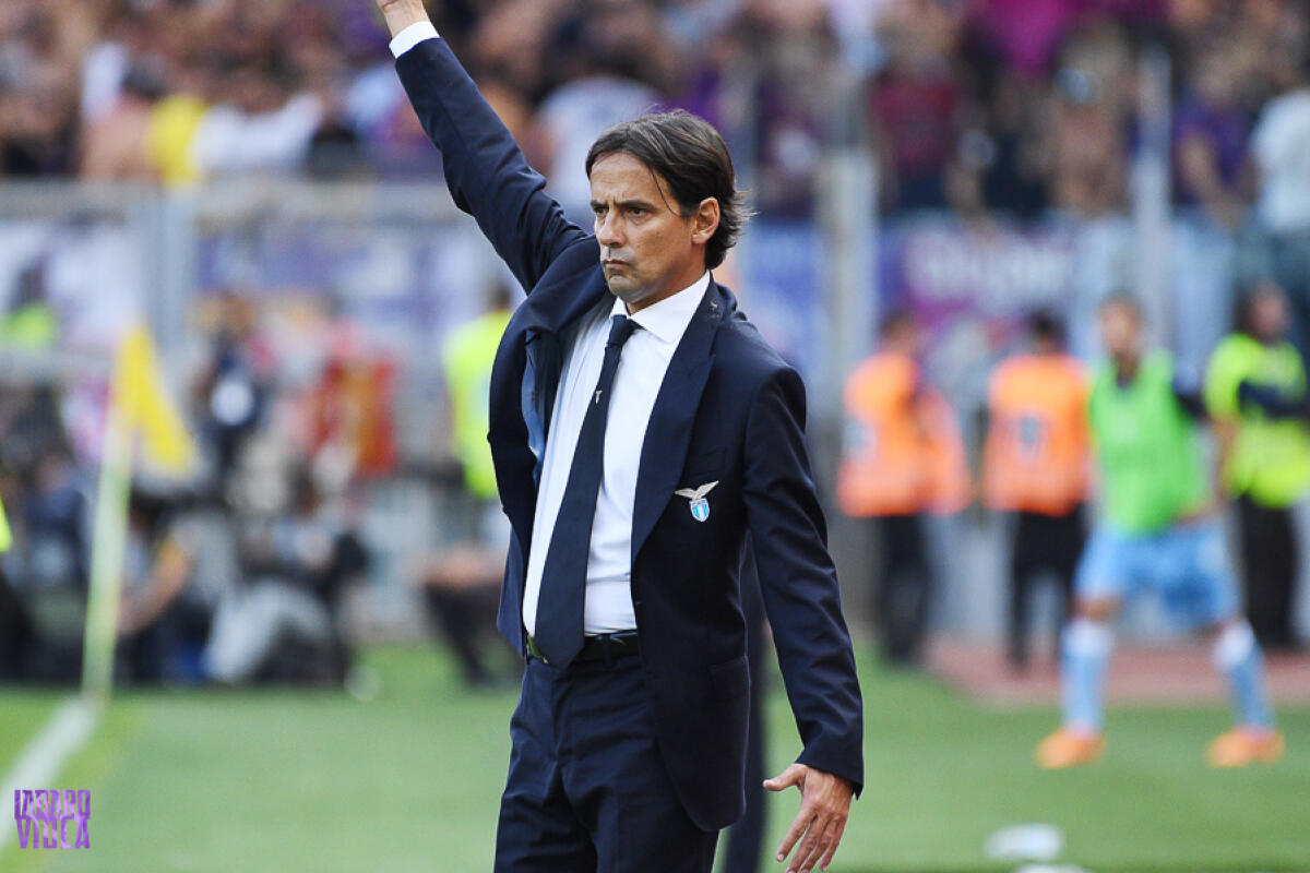 Inzaghi: "Con la Fiorentina e il Milan dopo che ci hanno pareggiato, abbiamo vinto noi" - Roma, Stadio Olimpico, 07.10.2018, Lazio-Fiorentina, foto Fiorenzo Sernacchioli. Copyright Labaroviola.com, Inzaghi