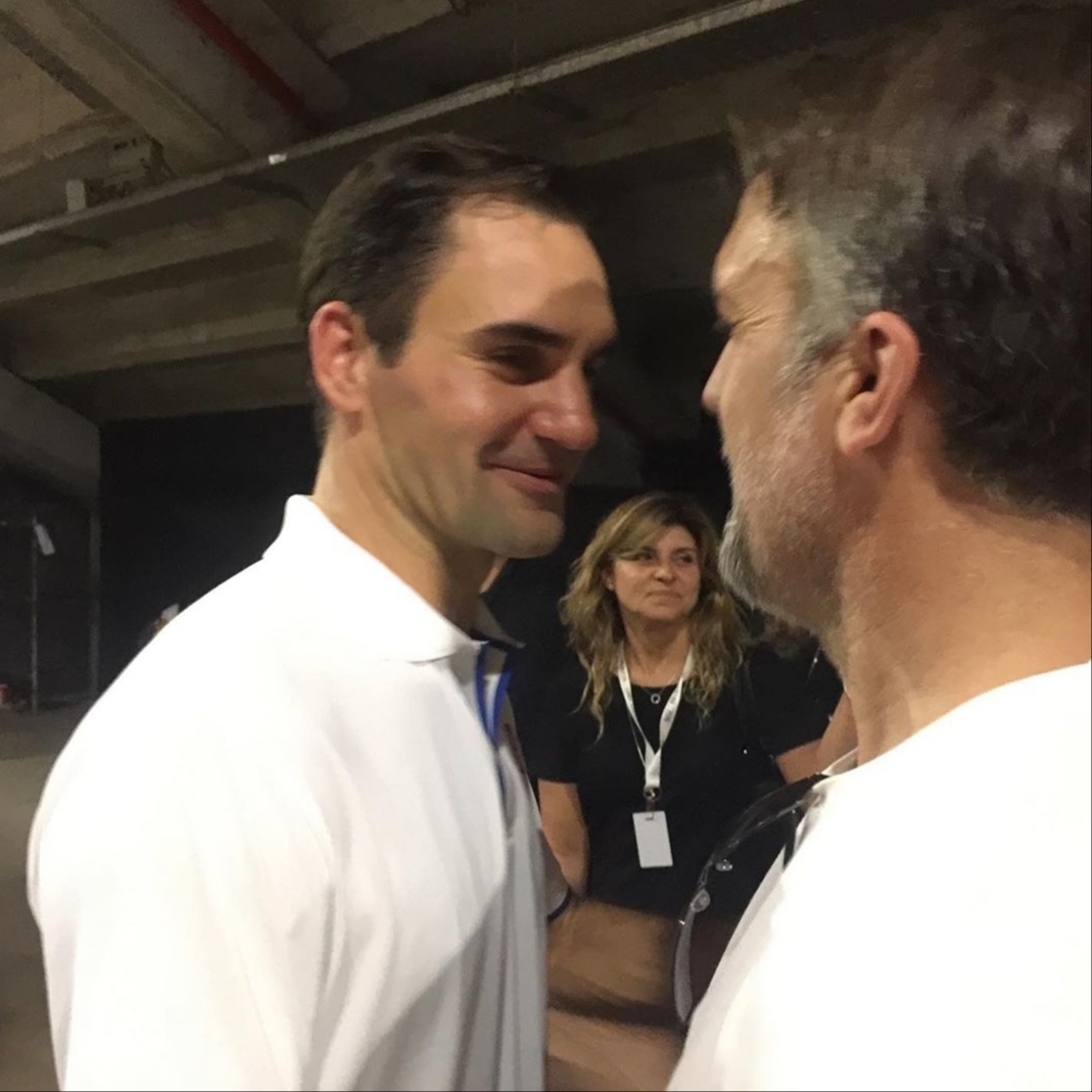 [FOTO] Batistuta fa visita a Roger Federer: "Che bella rimpatriata, è sempre un piacere vederti!"