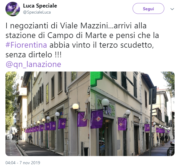 (FOTO) Arrivando alla stazione di Campo di Marte pensi che la Fiorentina abbia vinto lo scudetto