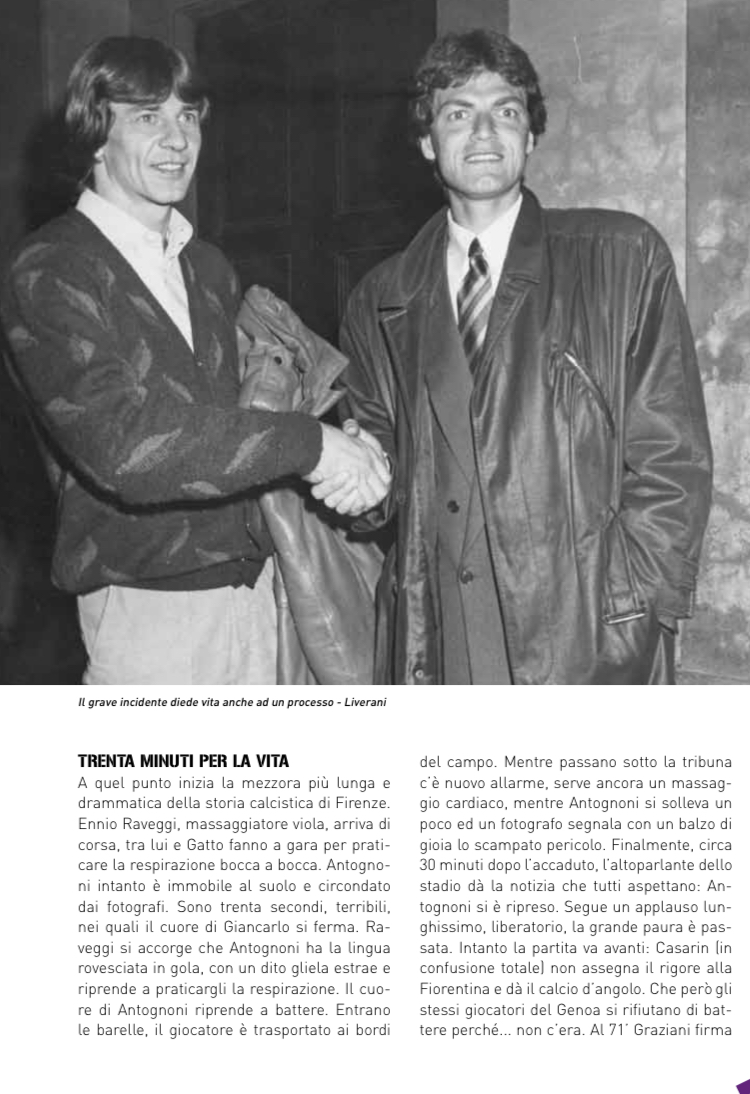 22 Novembre ‘81, quando Firenze ebbe paura per Antognoni in quel Fiorentina-Genoa