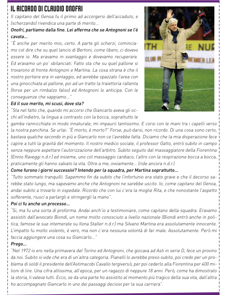 22 Novembre ‘81, quando Firenze ebbe paura per Antognoni in quel Fiorentina-Genoa