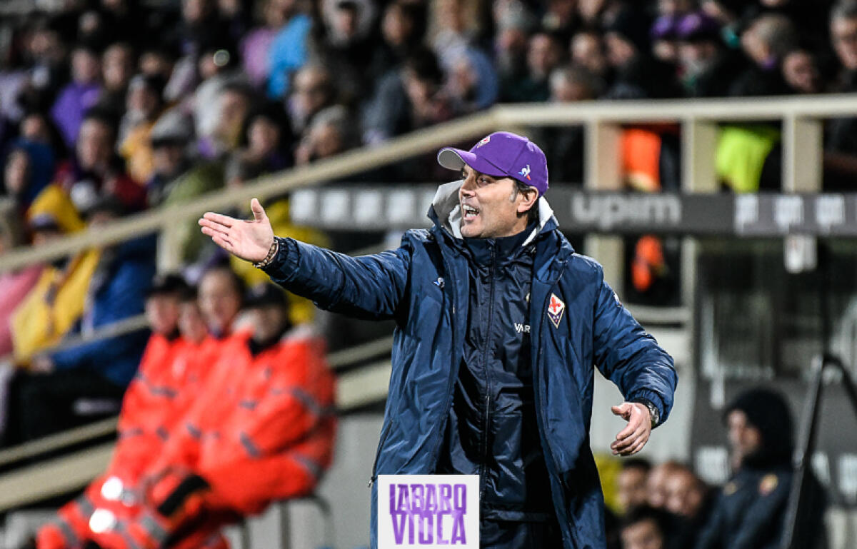 Montella dirige l'allenamento, non sarà esonero prima di aver trovato un sostituto - Firenze, stadio Artemio Franchi, 20.12.2019, Fiorentina-Roma, Foto Fiorenzo Sernacchioli. Copyright Labaroviola.com