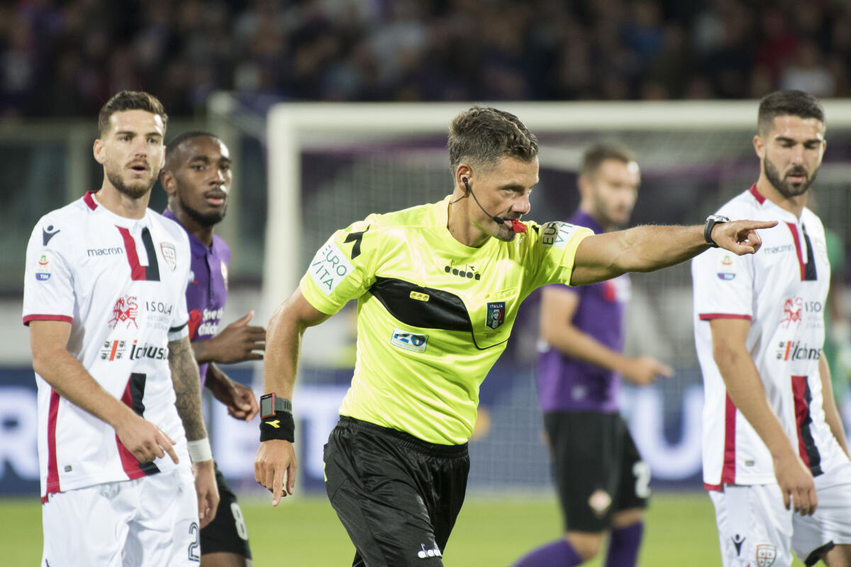 Torino-Fiorentina sarà diretta da Giacomelli. Al Var ci sarà La Penna - Firenze, stadio Artemio Franchi, 21.10.2018, Fiorentina-Cagliari, Foto Fiorenzo Sernacchioli. Copyright Labaroviola.com, Giacomelli