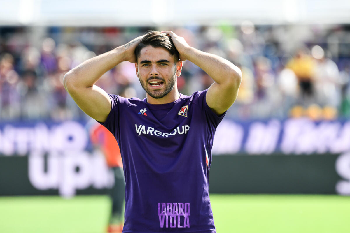 Montella sostituisce Sottil nel primo tempo che sbraccia e sbuffa davanti alla panchina - Firenze, stadio A.Franchi, 06.10.2019, Fiorentina-Udinese, foto Fiorenzo Sernacchioli. Copyright Labaroviola.com