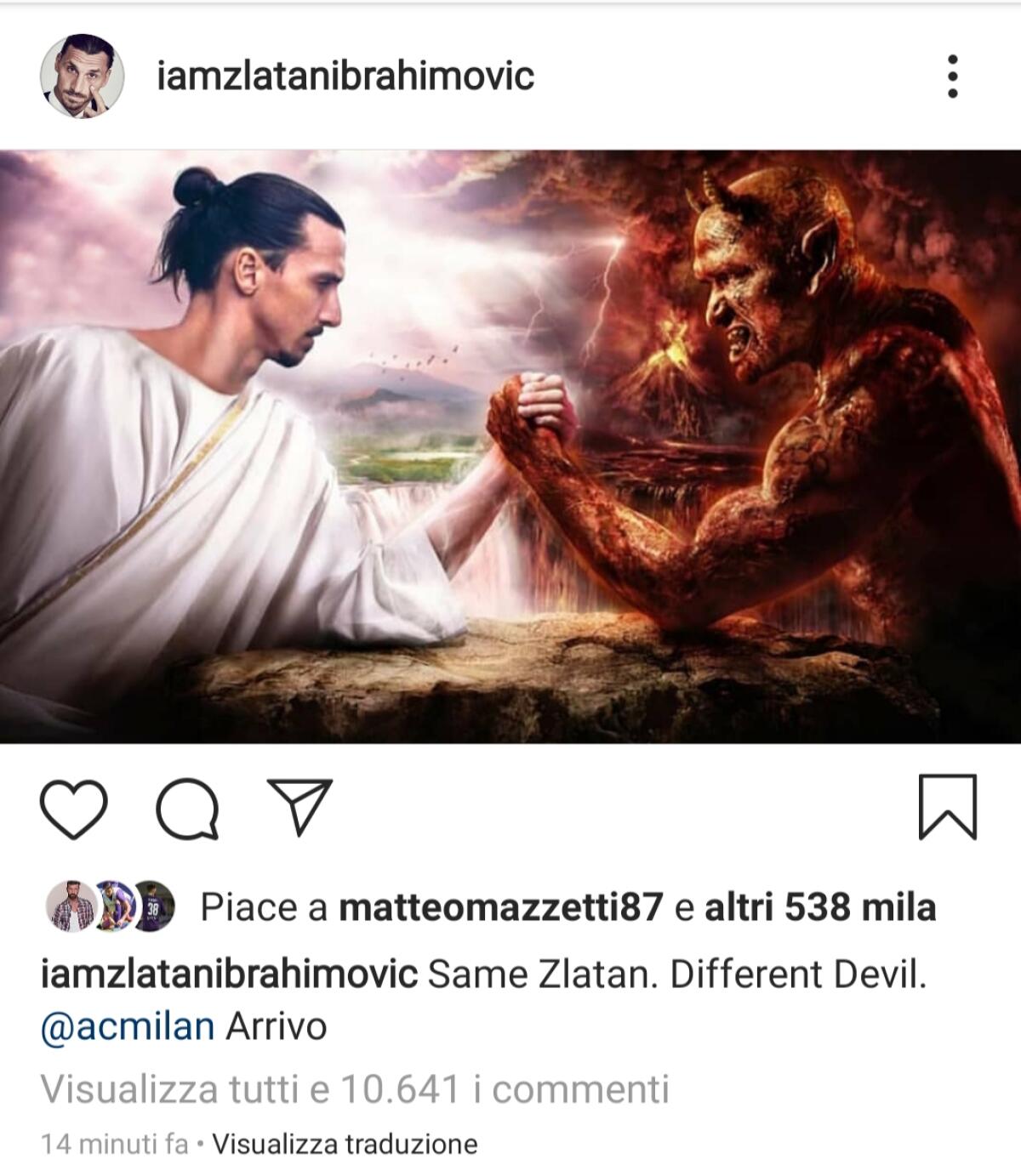 (FOTO)"Stesso Zlatan, diverso diavolo. Milan arrivo". Ibra torna ufficialmente in Italia - 