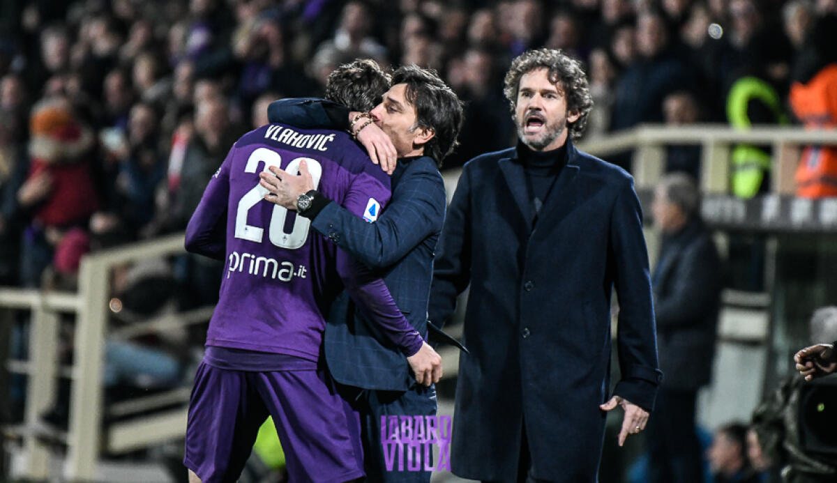 Montella: "Il gol e l'esultanza di ieri valgono tanto anche se non risolvono tutto. Ieri non abbiamo mollato" - Firenze, stadio Artemio Franchi, 15.12.2019, Fiorentina-Inter, Foto Fiorenzo Sernacchioli. Copyright Labaroviola.com