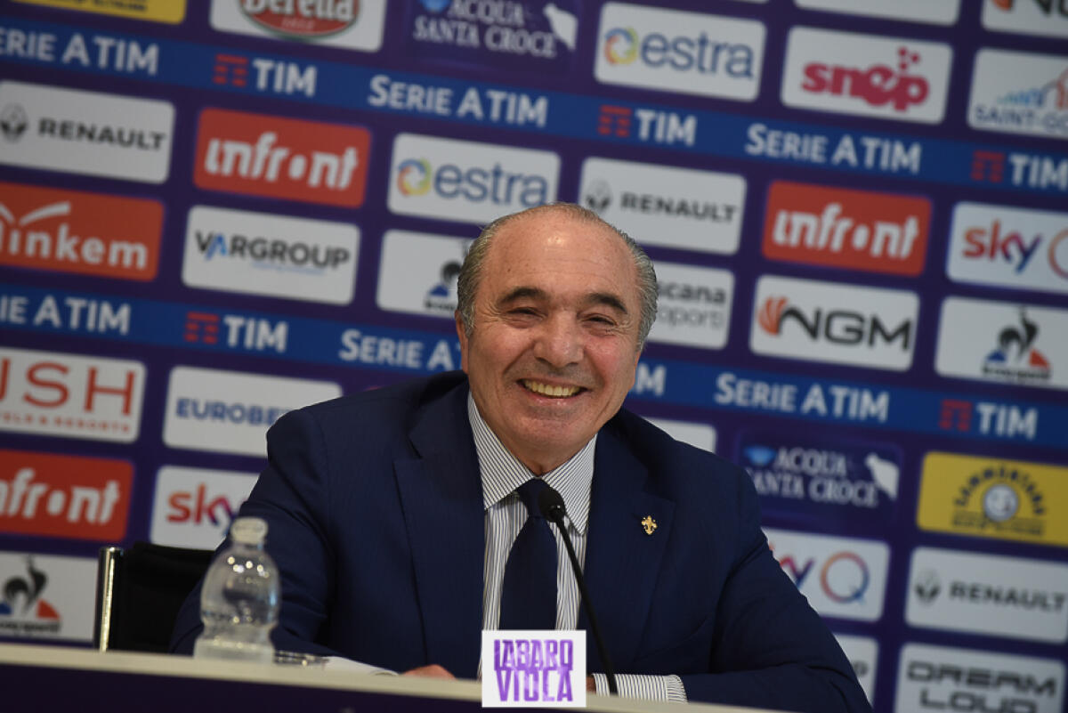 Commisso: “Questa è la Fiorentina che voglio, compatta e grintosa. I tifosi e Iachini...” - Firenze, stadio Franchi, 06/06/2019, presentazione Rocco B. Commisso, foto Fiorenzo Sernacchioli. Copyright Labaroviola.com