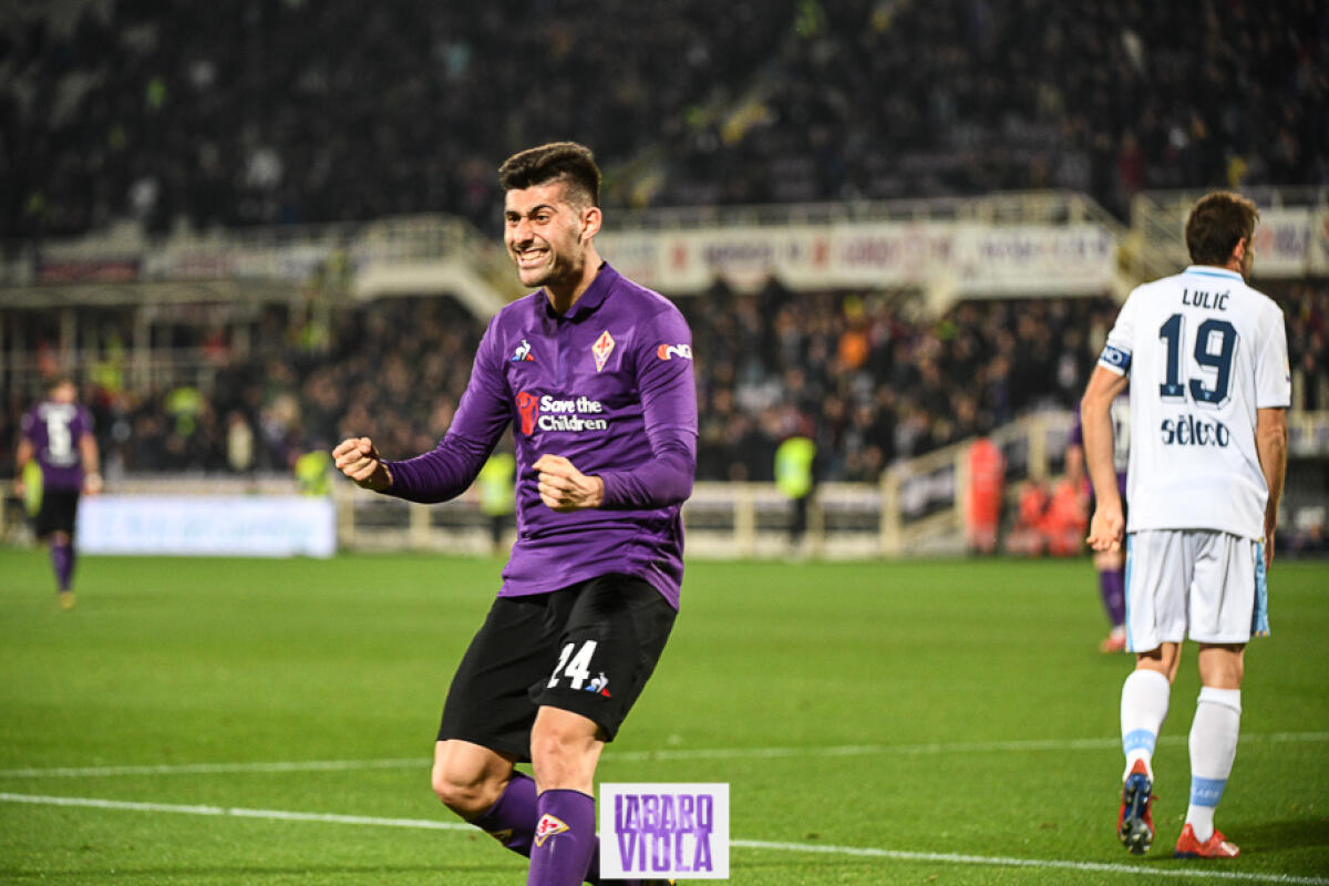 GOOOOL! SEMPRE E SOLO BENASSI PER I VIOLA! È 1-0 FIORENTINA - Firenze, stadio Franchi, 10.03.2019, Fiorentina-Lazio, foto Fiorenzo Sernacchioli. Copyright Labaroviola.com,