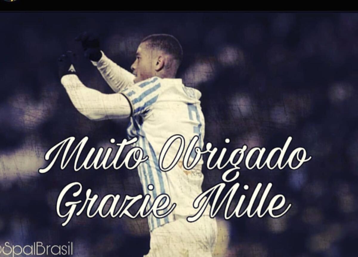 (FOTO)"Grazie Spal. Realizzo il mio sogno, salgo di livello.." Igor saluta la Spal sui social - 