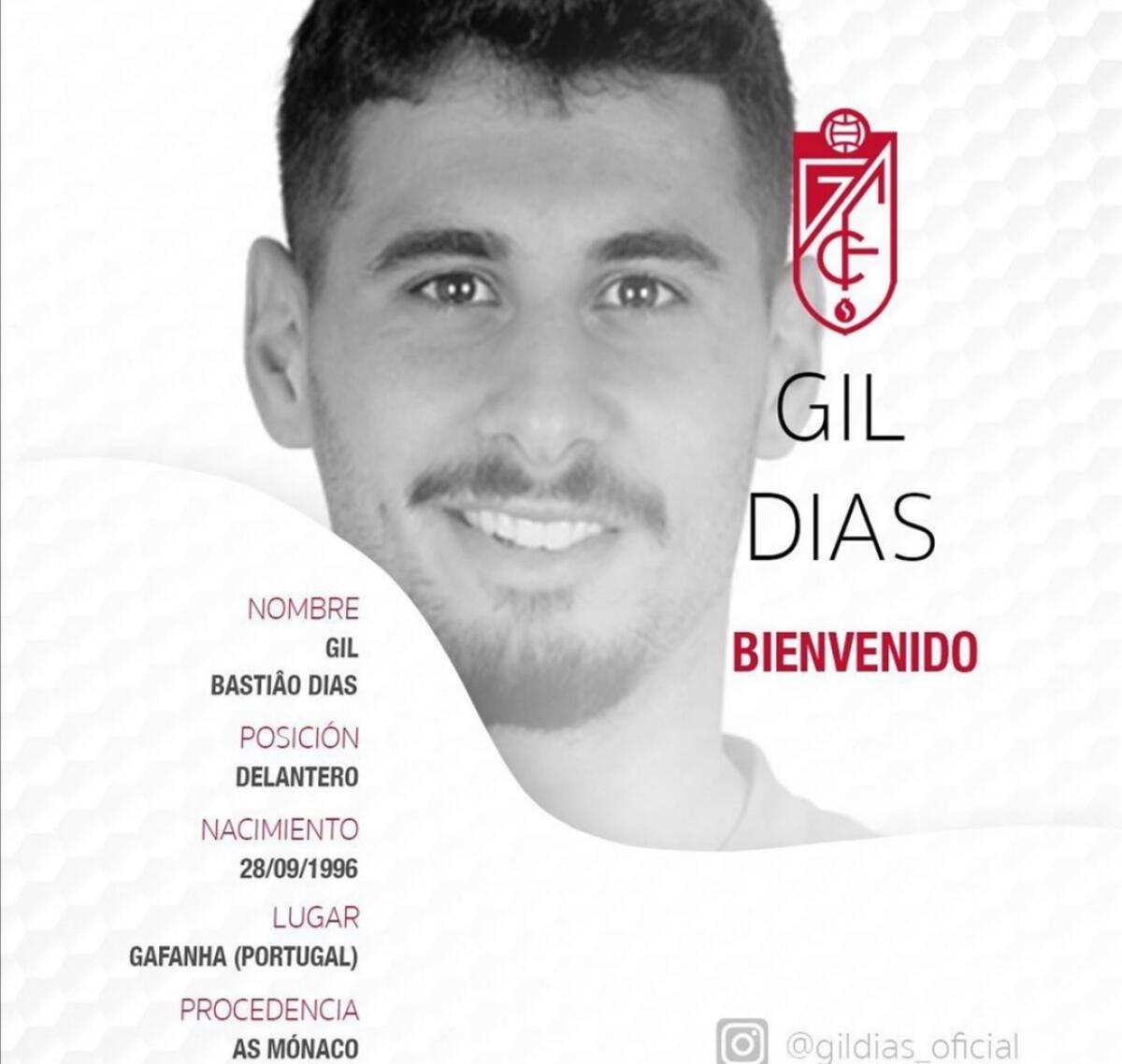 Ufficiale: l'ex giocatore della Fiorentina, Gil Dias, va al Granada. Arriva dal Monaco - 
