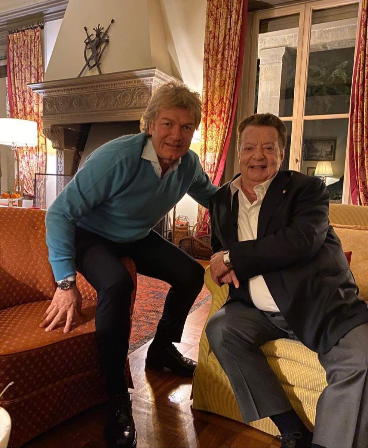 (FOTO) "Bei ricordi anni 90 con Vittorione.." Antogno e Cecchi Gori si ritrovano.. - 