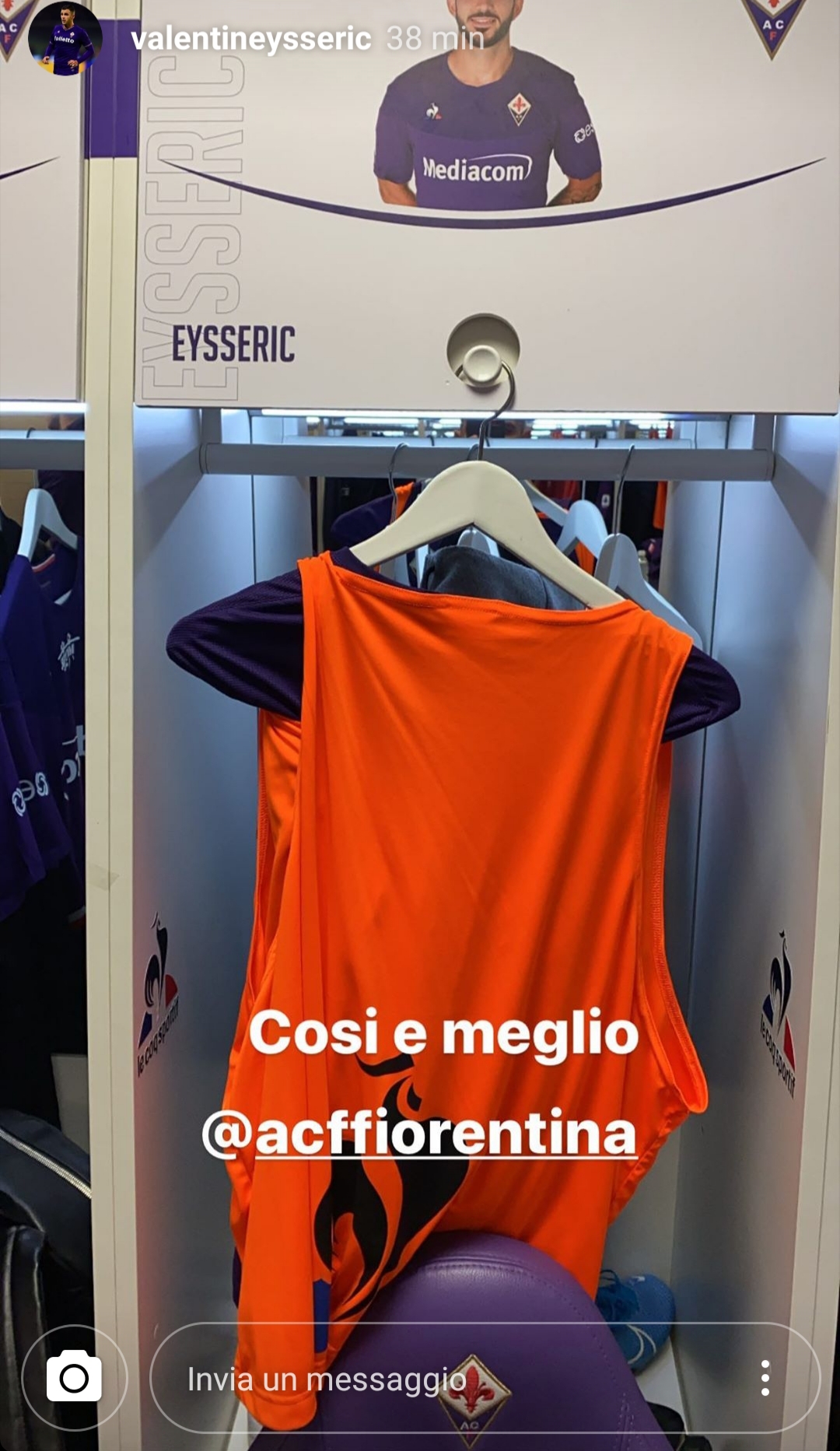 Eysseric fa polemica e se la prende con la Fiorentina sui social. Il motivo? Il suo nome non mostrato. FOTO