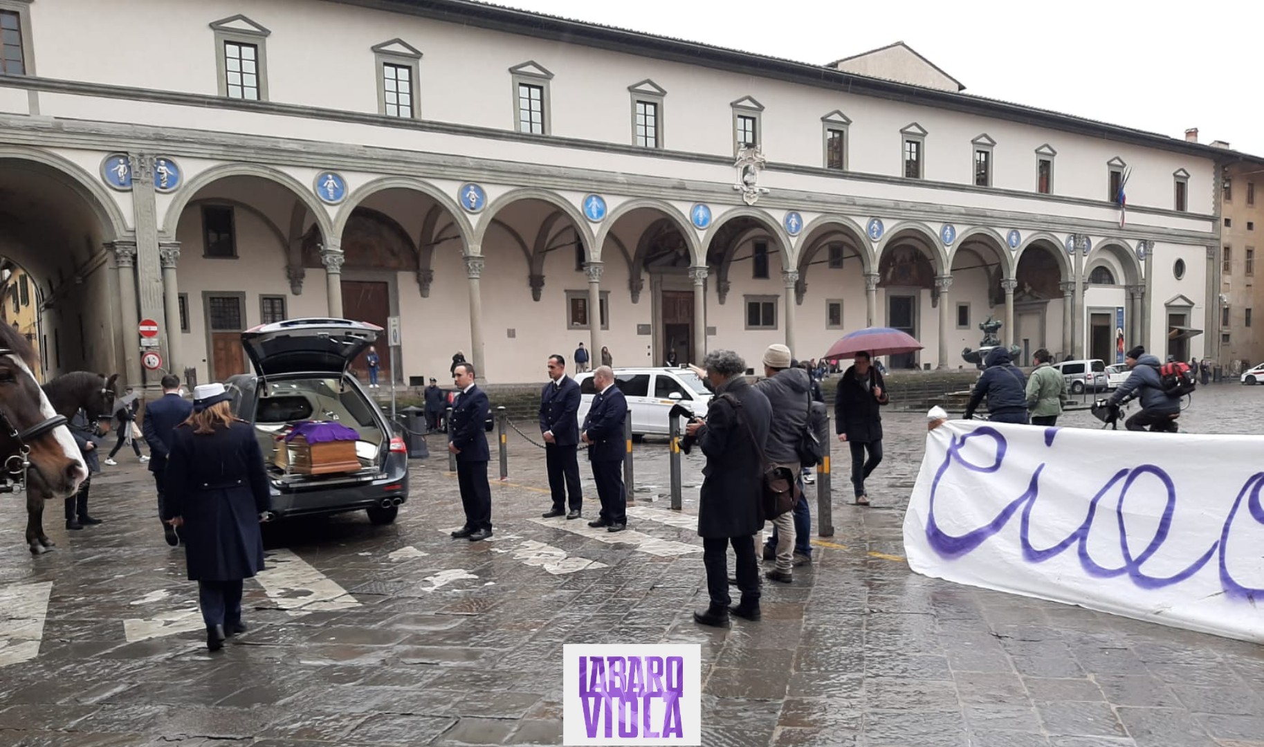 L'ultimo saluto a Narciso Parigi. Lo striscione della Fiesole e la presenza di Antognoni e Joe Barone
