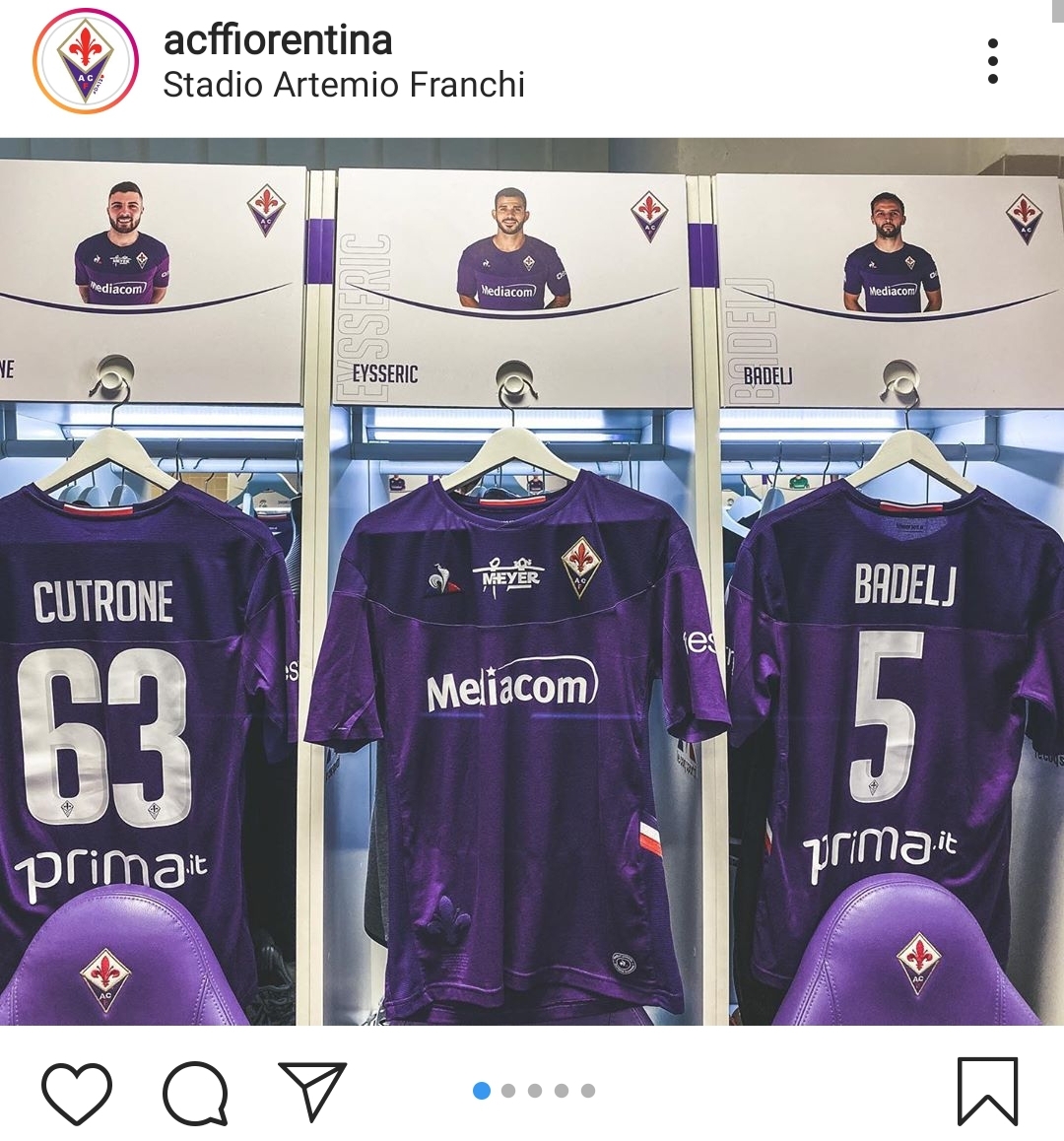 Eysseric fa polemica e se la prende con la Fiorentina sui social. Il motivo? Il suo nome non mostrato. FOTO