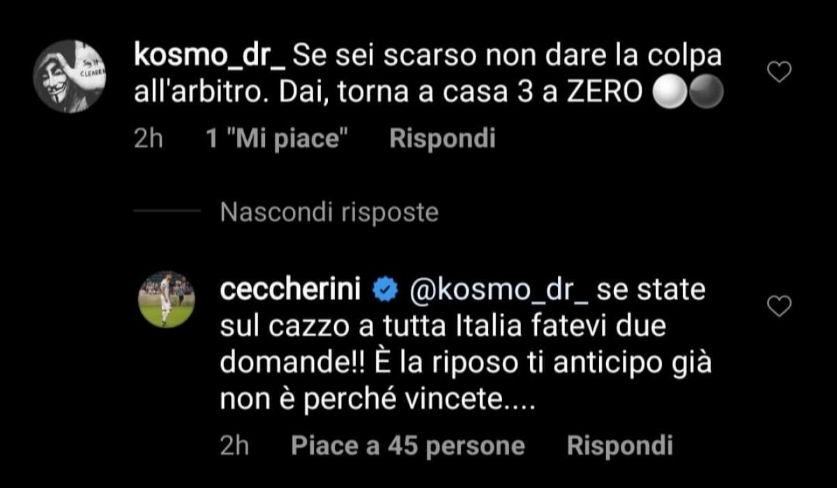(FOTO) Ceccherini litiga con uno juventino: "Se state sul ca*** a tutti, c'è un motivo e non è perchè vincete" - 