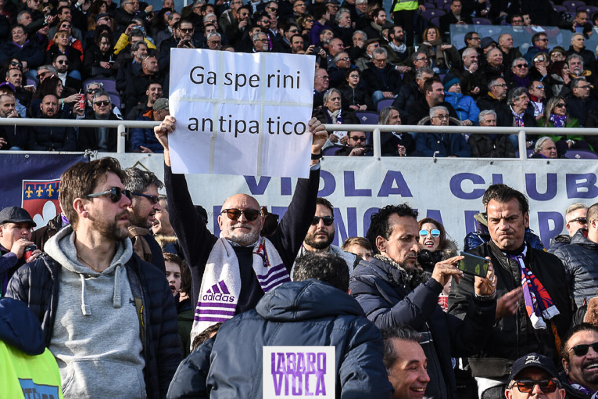 Daspo a sette tifosi della Fiorentina per la partita a Bergamo contro l'Atalanta del 2019 di Coppa Italia - Firenze, stadio Artemio Franchi, 08.02.2020, Fiorentina-Atalanta, Foto Fiorenzo Sernacchioli. Copyright Labaroviola.com