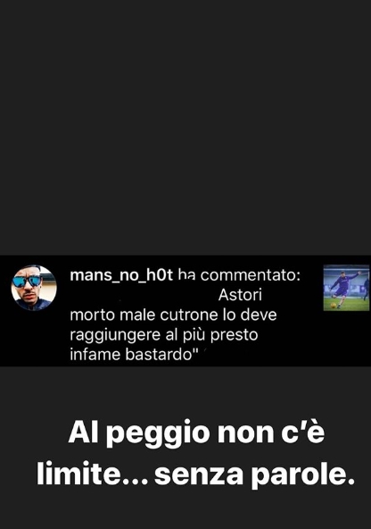 (FOTO) Vergogna social: "Astori morto male, Cutrone lo deve raggiungere presto infame"