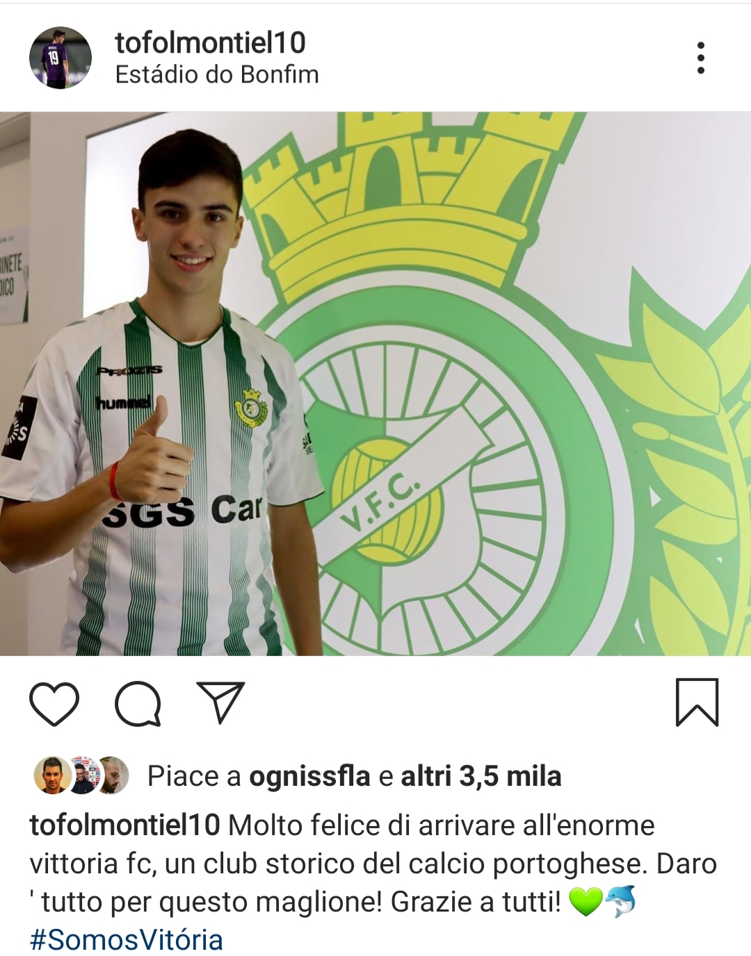 (FOTO)"Sono felice di essere in questo club glorioso.." Montiel carico sui social per la nuova..