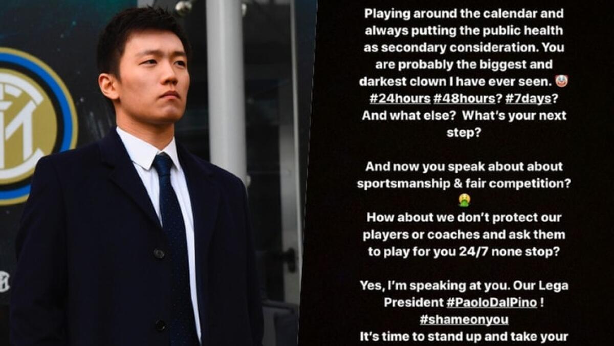 Zhang: "Le mie sono state parole forti? No, sono state anche fin troppo leggere" - 