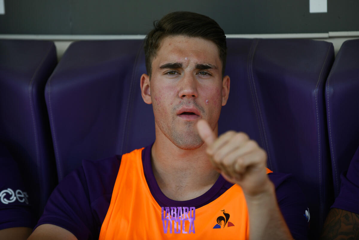 Vlahovic rassicura: "Sto bene, non sarà di certo questo virus a fermarmi, farò gol anche a lui" - Firenze, stadio A.Franchi, 14.09.2019, Fiorentina-Juventus, foto Fiorenzo Sernacchioli. Copyright Labaroviola.com