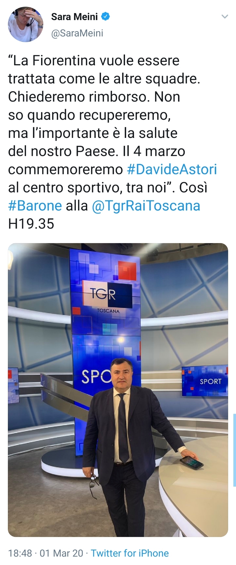 Joe Barone annuncia: "Chiederemo il rimborso della trasferta alla Lega Calcio. Vogliamo trattamento equo"