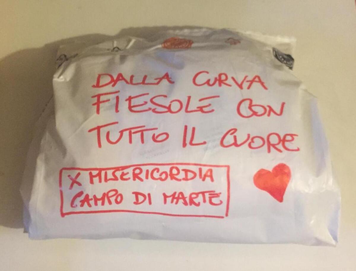 La Curva Fiesole ha effettuato tante donazioni alle misericordie di Firenze. Il racconto - 