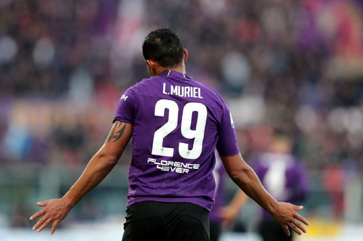 Muriel e il riscatto mancato, il no arrivò da Corvino. Il retroscena - FLORENCE, ITALY - JANUARY 20: Luis Muriel of ACF Fiorentina celebrates after scoring a goal during the Serie A match between ACF Fiorentina and UC Sampdoria at Stadio Artemio Franchi on January 20, 2019 in Florence, Italy.  (Photo by Gabriele Maltint