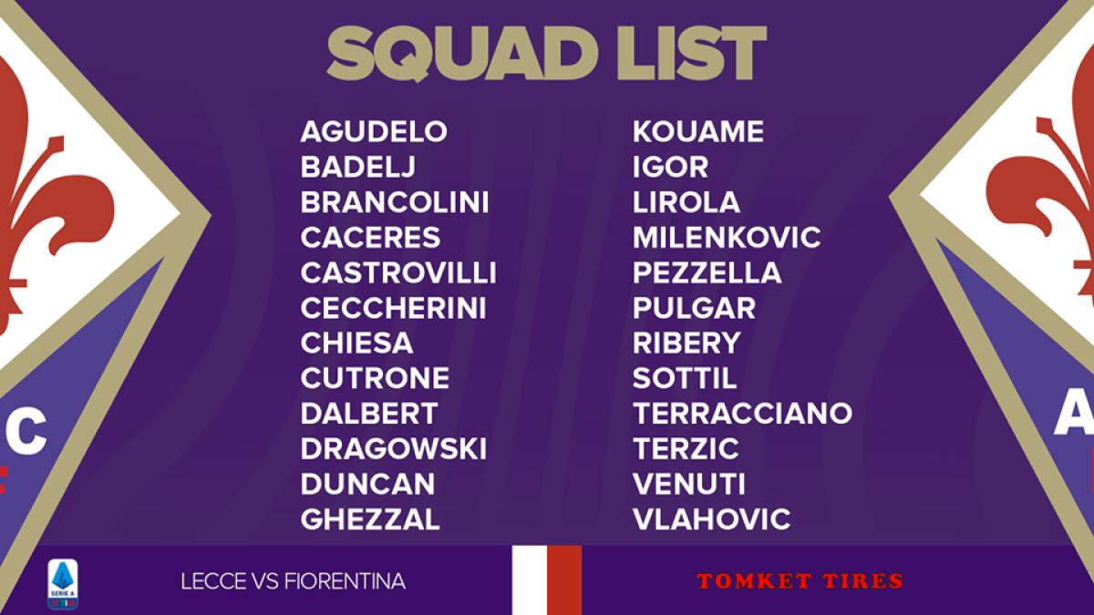 I convocati della Fiorentina per la sfida contro il Lecce. Ci sono Castrovilli e Ribery. Torna Duncan - 