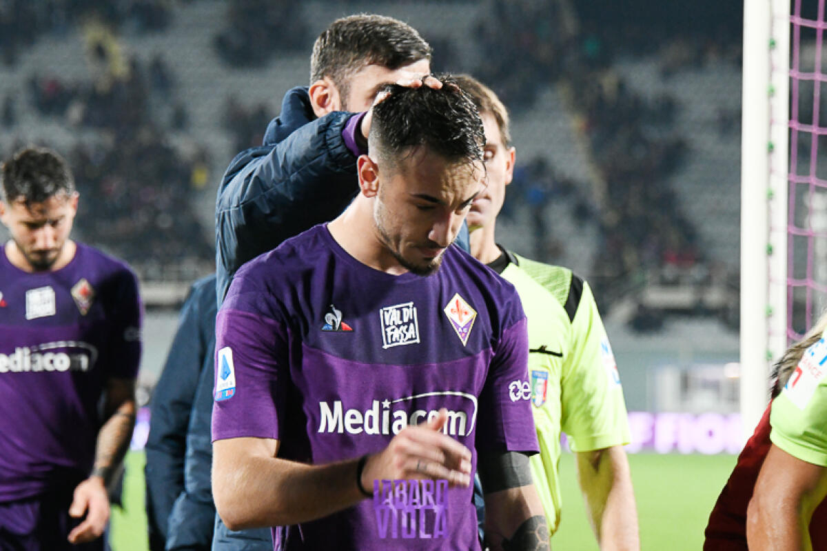 Castrovilli operato al naso per ridurre una frattura scomposta: oggi verrà dimesso - Firenze, stadio A.Franchi, 30.11.2019, Fiorentina-Lecce, foto Fiorenzo Sernacchioli. Copyright Labaroviola.com