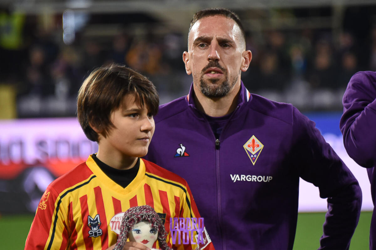 Ribery: "Questa mattina ho parlato alla squadra. Ho detto a Pezzella di uscire, Chiesa..." - Firenze, stadio A.Franchi, 30.11.2019, Fiorentina-Lecce, foto Fiorenzo Sernacchioli. Copyright Labaroviola.com