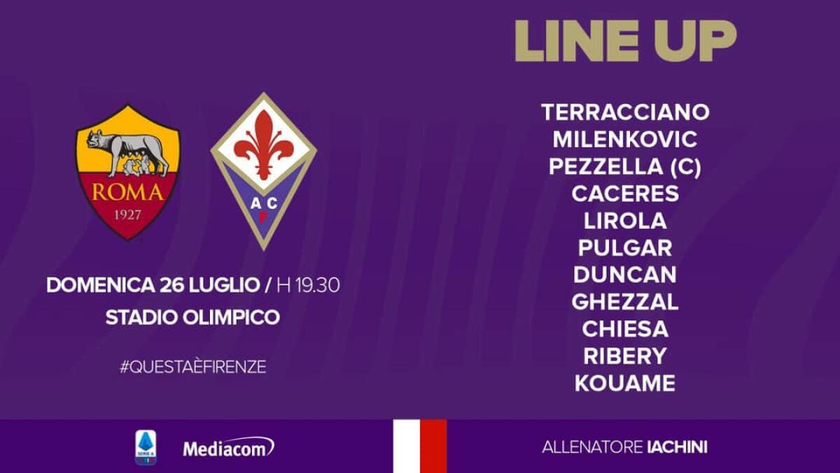 Formazione ufficiale Fiorentina,giocano Chiesa e Kouamè. Out Dalbert - 