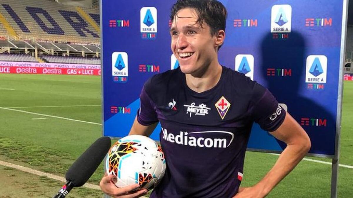 Prima tripletta in campionato per Federico Chiesa. L'altra risale al 7-1 in Coppa Italia contro la Roma - 