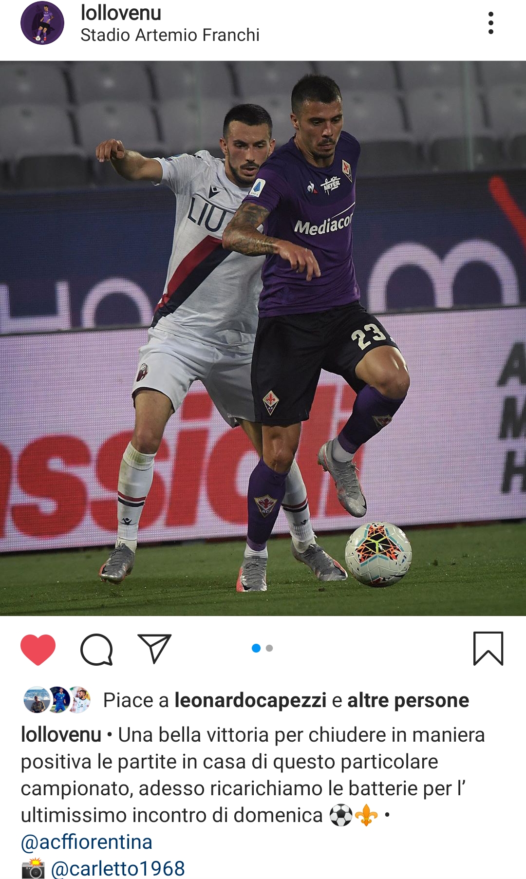 Venuti: "Una bella vittoria per chiudere in maniera positiva le gare in casa"