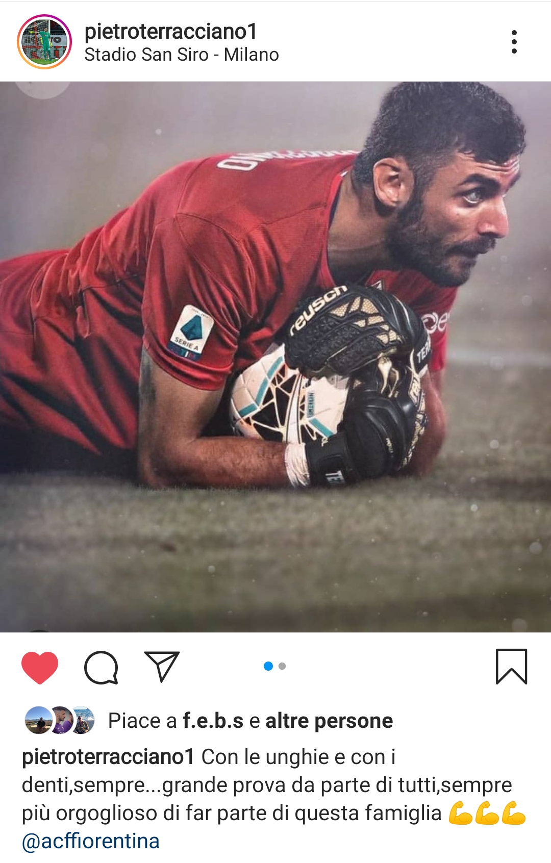 Terracciano: "Con le unghie e con i denti, sempre...grande prova di tutti"