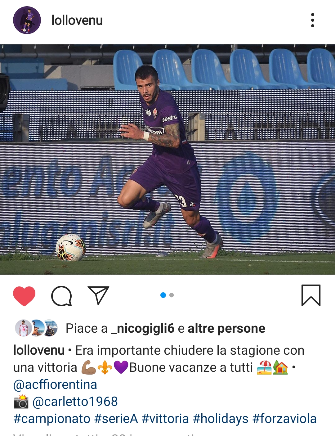 Venuti: "Era importante chiudere la stagione con una vittoria"