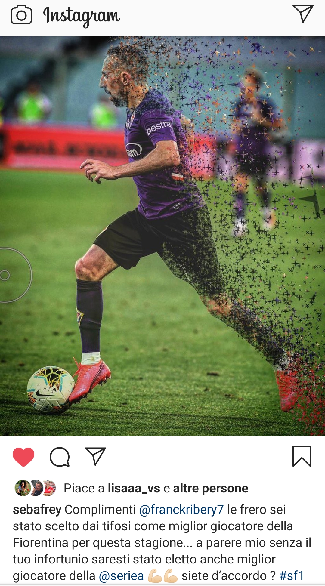 Frey a Ribery: "Senza l'infortunio saresti stato il migliore della Serie A"