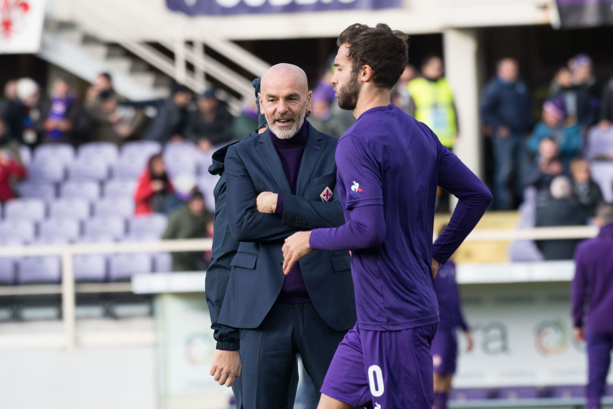 Firenze, stadio Artemio Franchi, 30.12.2017, Fiorentina-Milan, Foto Fiorenzo Sernacchioli. Copyright Labaroviola.com Pioli, Pezzella