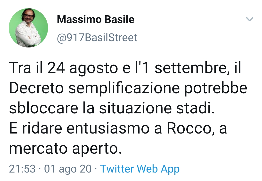 Basile: "Tra il 24 agosto e il 1 settembre il decreto semplificazione..."