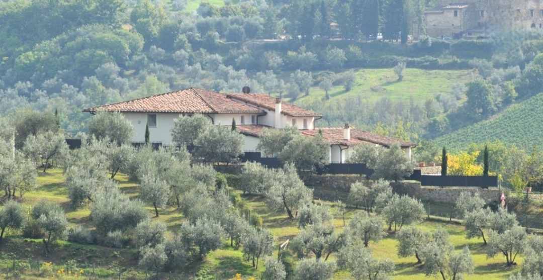 La villa affittata da Franck Ribery nel comune di Bagno a Ripoli. Foto di Quiantella.it