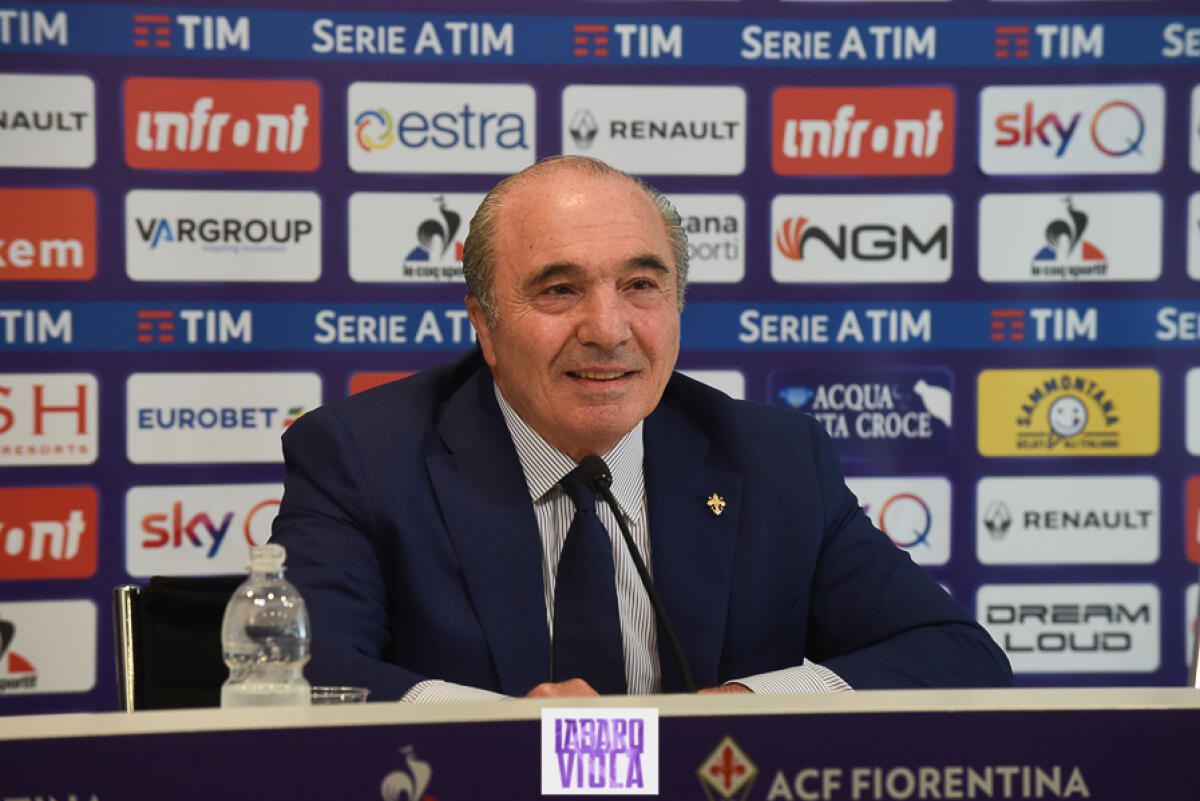 Commisso: "Voglio abbattere il Franchi e farlo da capo. Andrò dal ministro" - Firenze, stadio Franchi, 06/06/2019, presentazione Rocco B. Commisso, foto Fiorenzo Sernacchioli. Copyright Labaroviola.com