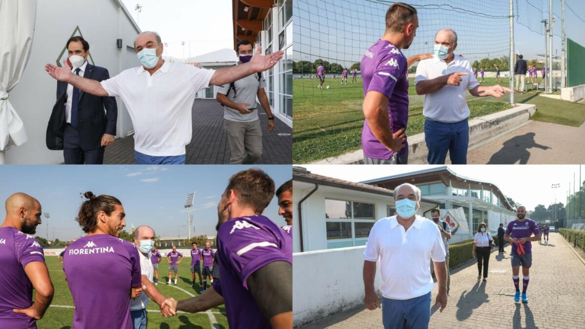 Commisso torna ai campini. Incontro con la squadra viola. Tutte le foto dell'incontro - 