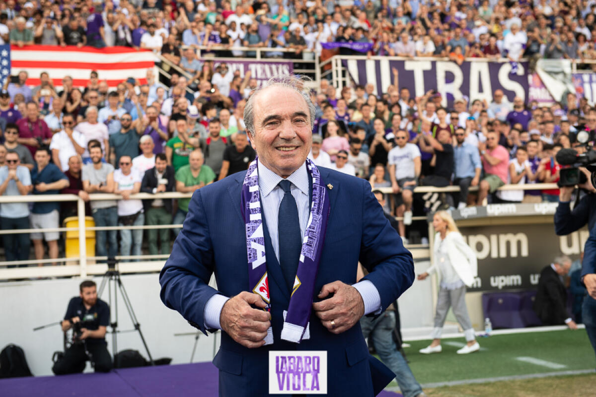 Basile: "Della Valle prese la Fiorentina a 0, Commisso a 150 milioni" - Firenze, stadio Franchi, 06/06/2019, presentazione Rocco B. Commisso, foto Fiorenzo Sernacchioli. Copyright Labaroviola.com