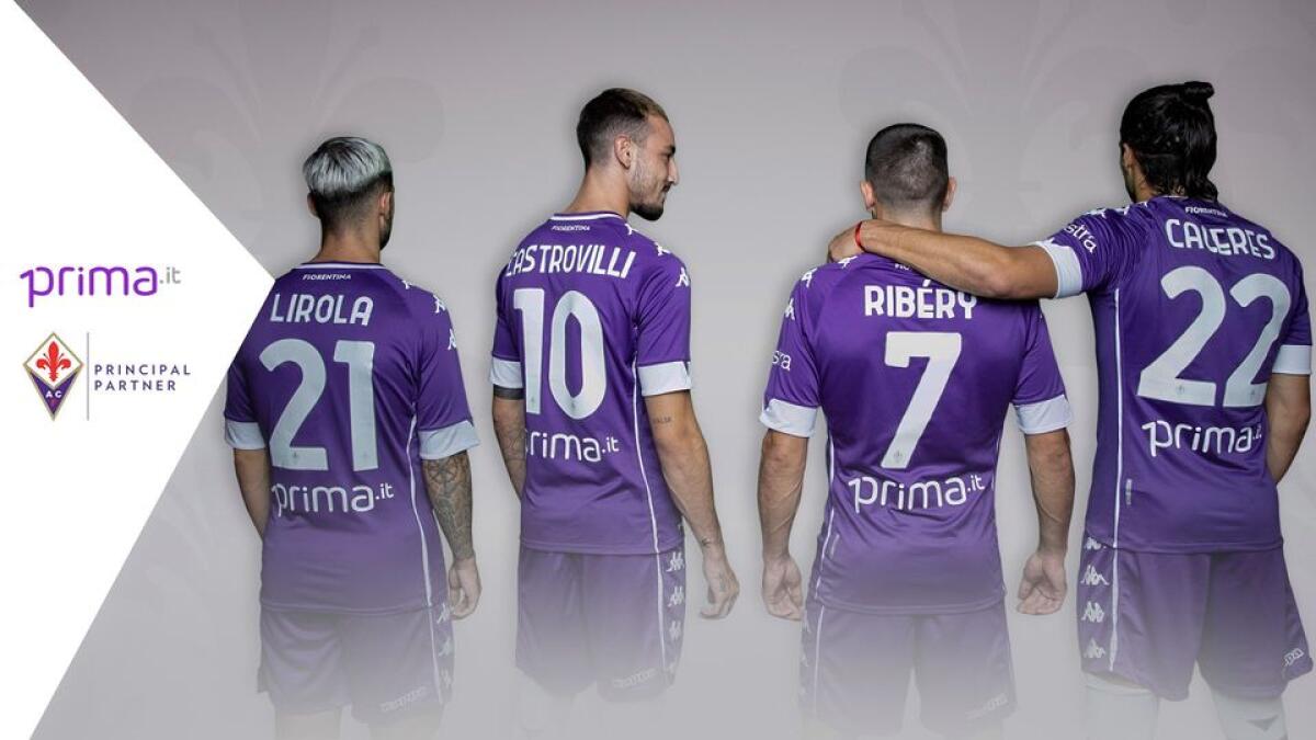 Prima Assicurazioni sarà ancora lo sponsor del retro maglia della Fiorentina per la stagione 2020/21 - 